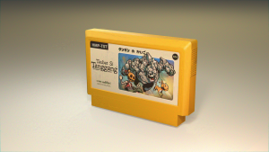 Famicom game cartridge mock up of an imagined 
Taubat Si Tanggang
 game.
